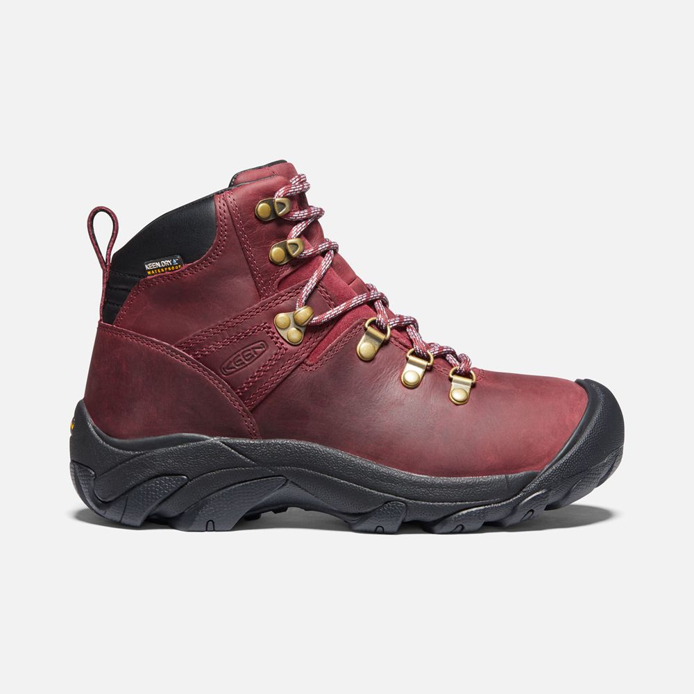 Bottes de Randonnée Keen Femme Rouge Foncé | Pyrenees | FJNIM-9675